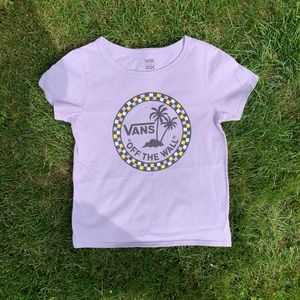 Purple Vans OFF THE WALL Crop